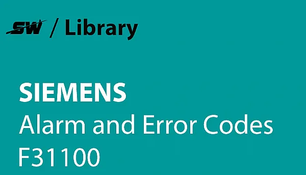 Como resolver o alarme Siemens F31100?