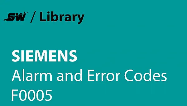Como resolver o alarme F30005 da Siemens?