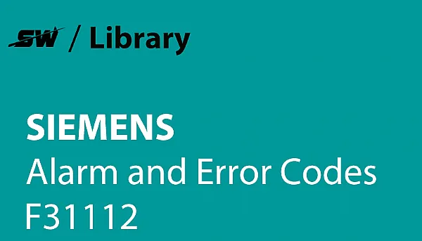 Como resolver o alarme F31112 da Siemens?