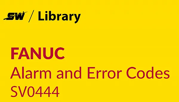 Como resolver o alarme SV0444 da Fanuc?
