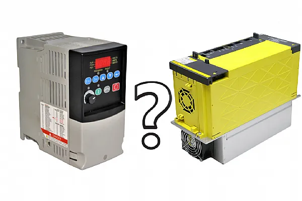 Qual é a diferença entre um servoaccionamento e um VFD?