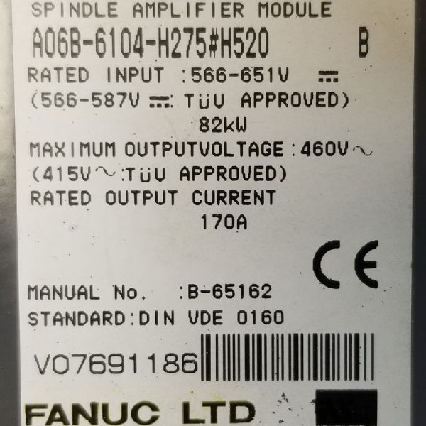 A06B-6104-H275#H520 - 62678