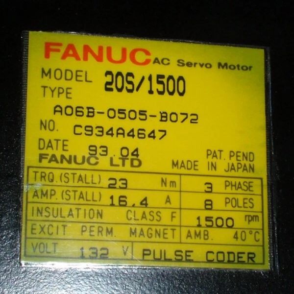 A06B-0505-B072 - 62781