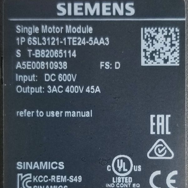 Siemens 6SL3121-1TE24-5AA3 - 38504