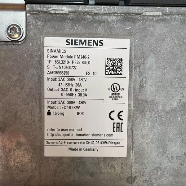 6SL3210-1PE23-8UL0 - 63313