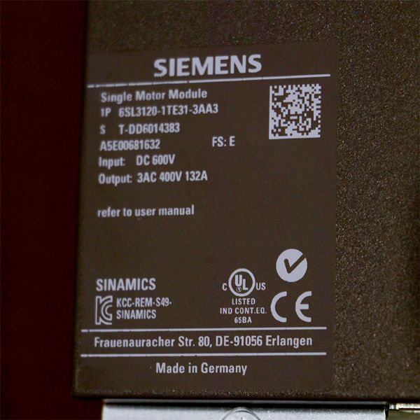 6SL3120-1TE31-3AA3 - 63450