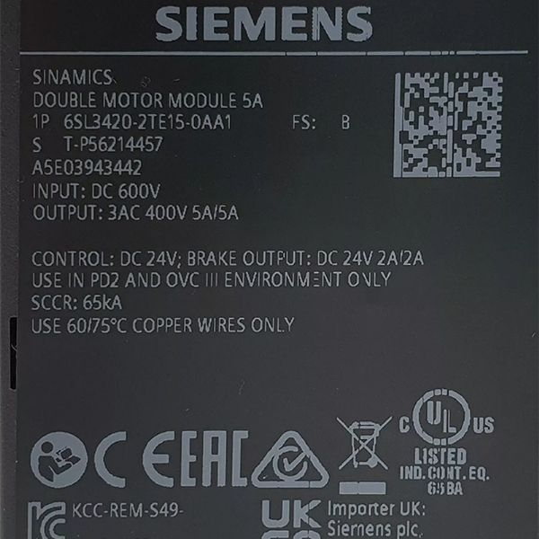 6SL3420-2TE15-0AA1 - 67405