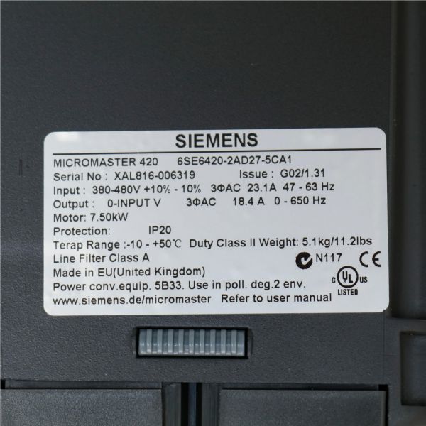 6SE6420-2AD27-5CA1 - 61678